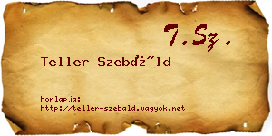 Teller Szebáld névjegykártya